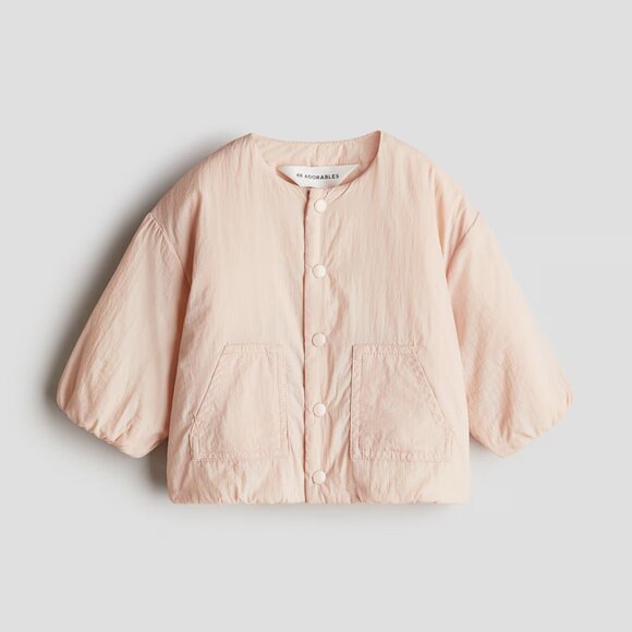 H&M Girls NWOT Pink Lightly Padded Jacket - Picture 1 of 6